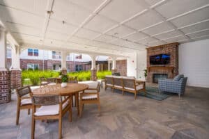 Elegant architecture combined with thoughtful design highlights our 55+ senior living community in McKinney TX.